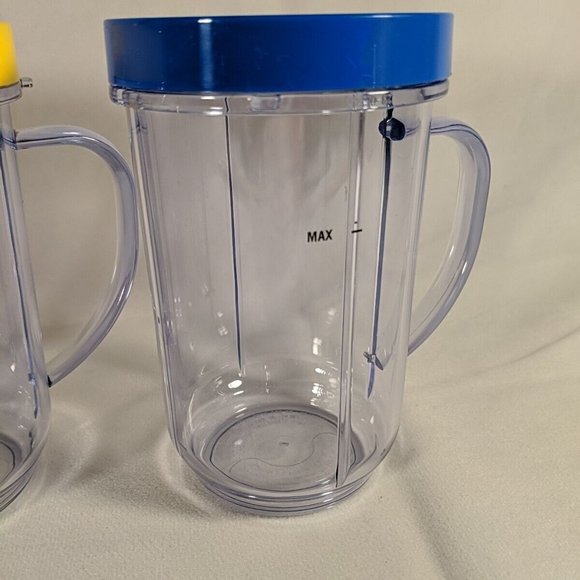 Magic Bullet Blender Replacement Cups w/ Lip Rings Lot of 3 - Picture 5 of 11
